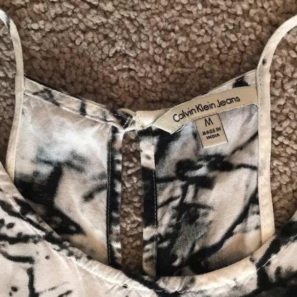 Black, white & grey Calvin Klein tank dress - Picture 2 of 5